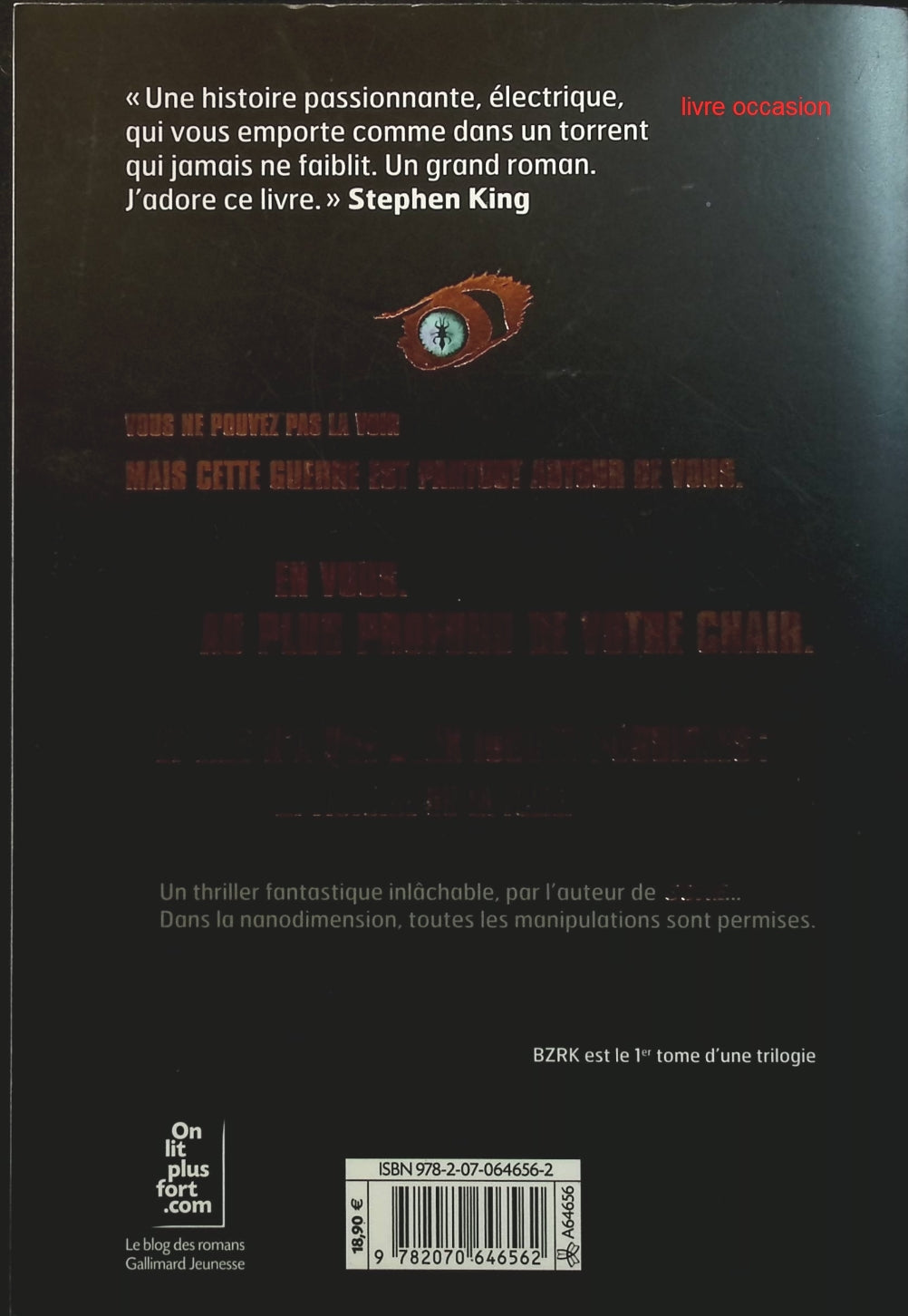 BZRK, tome 1 - Michael Grant - Livre