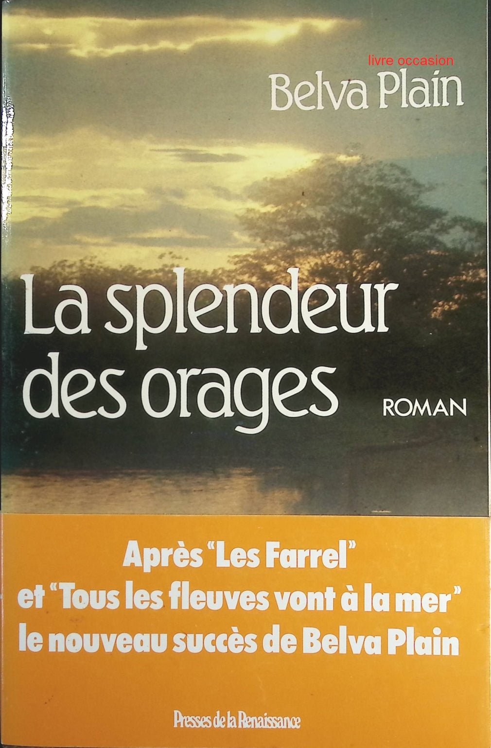 La splendeur des orages - Belva Plain - Livre