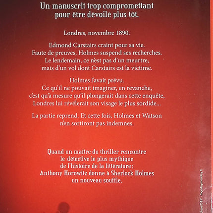 Le Nouveau Sherlock Holmes : La Maison de Soie - Anthony Horowitz - livre