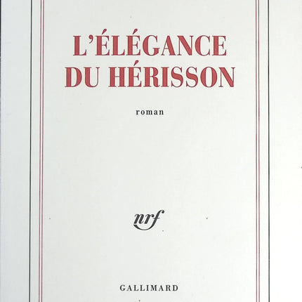 L'élégance du hérisson - Muriel Barbery - livre