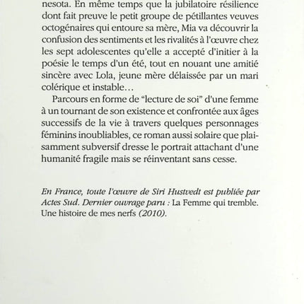 Un été sans les hommes - Siri Hustvedt - Livre