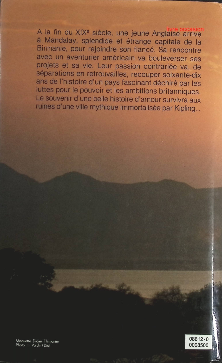 La Dame de Mandalay - Alexandra Jones - Livre