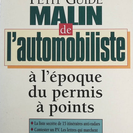 Petit guide malin de l'automobiliste - Eric Leonardi - Livre