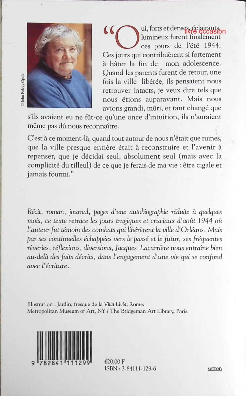 Un jardin pour mémoire - Jacques Lacarrière - Livre