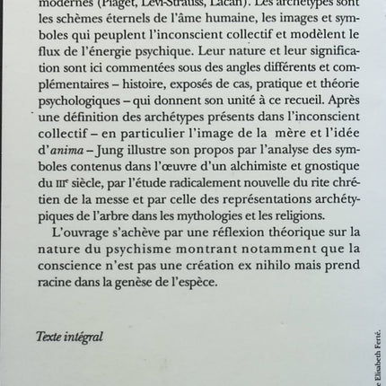 Les racines de la conscience - Carl Gustav Jung - livre