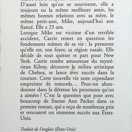 Un amour de jeunesse - Ann Packer - livre