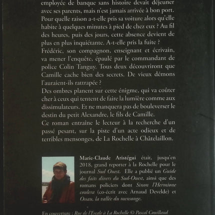 La Rochelle, belle et mortelle – Marie-Claude Aristégui – polar régional et disparition mystérieuse – livre d’occasion - Livre