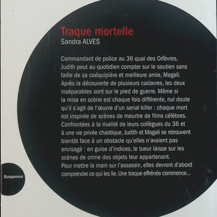 Traque mortelle - Sandra Alves - Livre