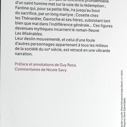 Les Misérables, tome 1 - Victor Hugo - livre
