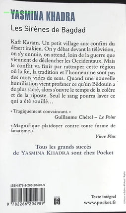 Les Sirènes de Bagdad – Yasmina Khadra | Roman poignant sur la guerre en Irak et la radicalisation - Livre