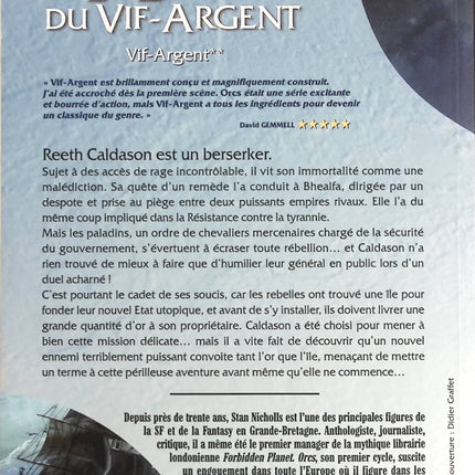 Vif-Argent Tome 2 - Le Zénith Du Vif-Argent - Stan Nicholls - livre