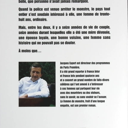 La femme du monstre - Jacques Expert - livre