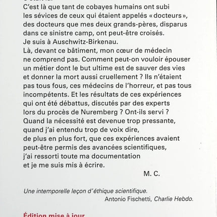 Hippocrate Aux Enfers - Les Médecins Des Camps De La Mort - Michel Cymes - livre