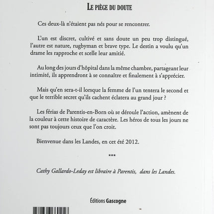 Le Piège du doute – Cathy Gallardo-Leday – thriller psychologique suspense manipulation secret occasion - livre