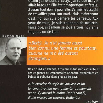 Betty - Arnaldur Indridason - livre