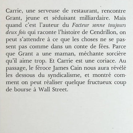 Dette de coeur - James Mallahan Cain - Livre