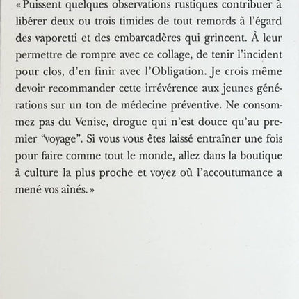 Contre Venise - Régis Debray - Livre