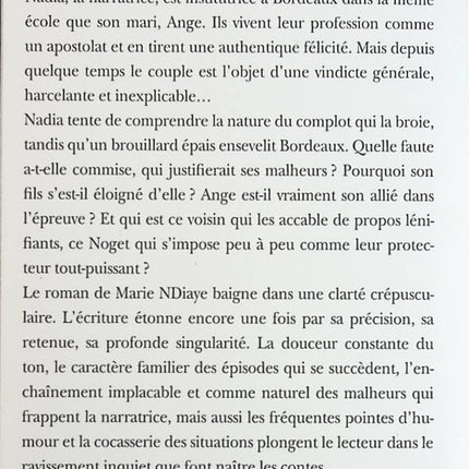 Mon cœur à l'étroit - Marie NDiaye - Livre