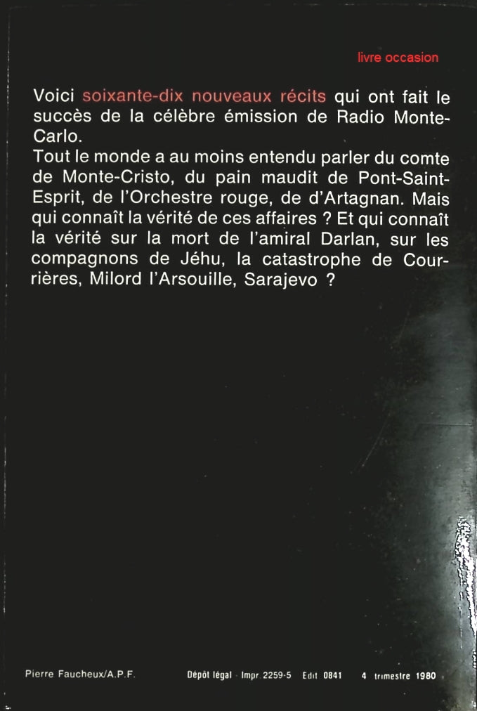 Toute la vérité L'émission de Radio Monte-Carlo - René-Victor Pilhes, Jean-Pierre Imbrohoris, Didier Decoin - Livre