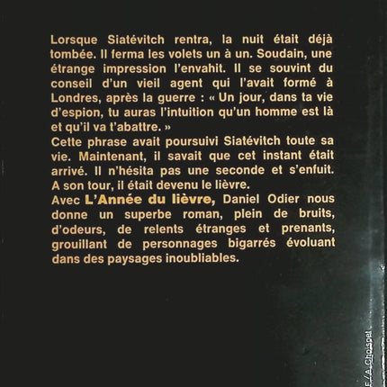 L'Année du lièvre - Daniel Odier - Livre