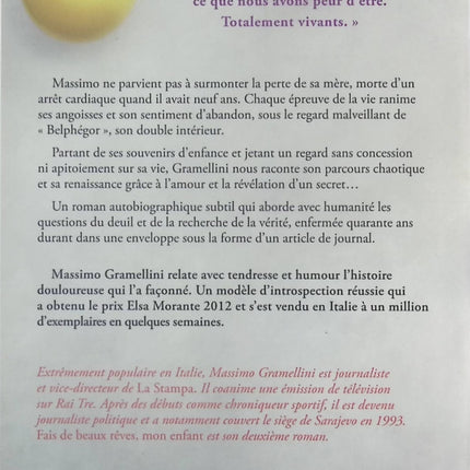 Fais de beaux rêves, mon enfant - Massimo Gramellini - Livre