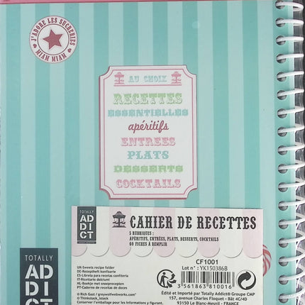 Mes petites confiseries - Cahier de recette - Livre