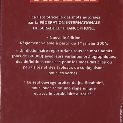 L'officiel du jeu Scrabble - Larousse - Livre