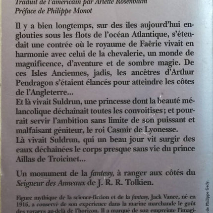 Le Cycle de Lyonesse, tome 1 : Le Jardin de Suldrun - Jack Vance - livre