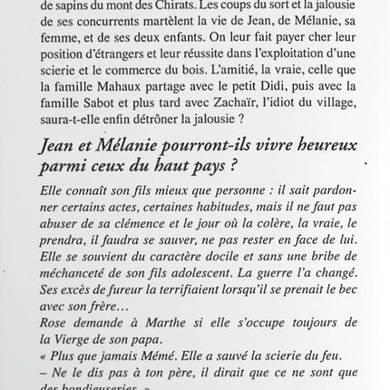 Les Promesses du haut pays - Maurice Chalayer - livre