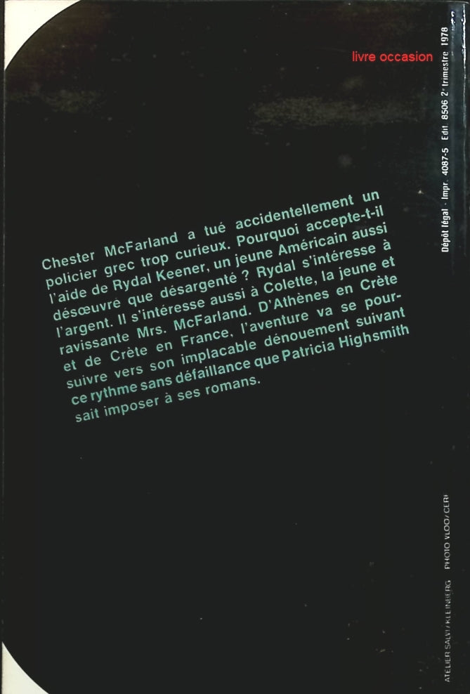 Les deux visages de janvier - Patricia Highsmith - Livre