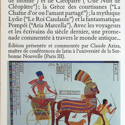 Le roman de la momie - Et autres récits antiques - Théophile Gautier - Livre