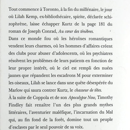 Le Chasseur de têtes - Timothy Findley - Livre