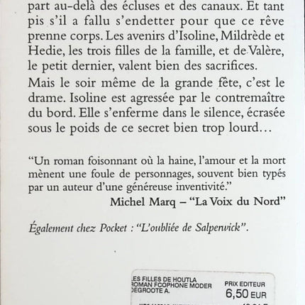 Les Filles du Houtland - Annie Degroote - Livre