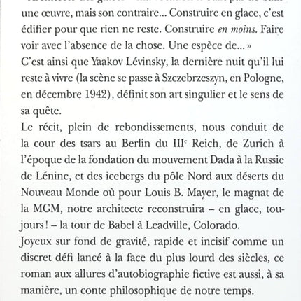 Architecte des glaces – Roman contemporain & suspense | Marc Petit - Livre