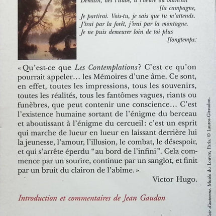 Les Contemplations - Victor Hugo - Livre