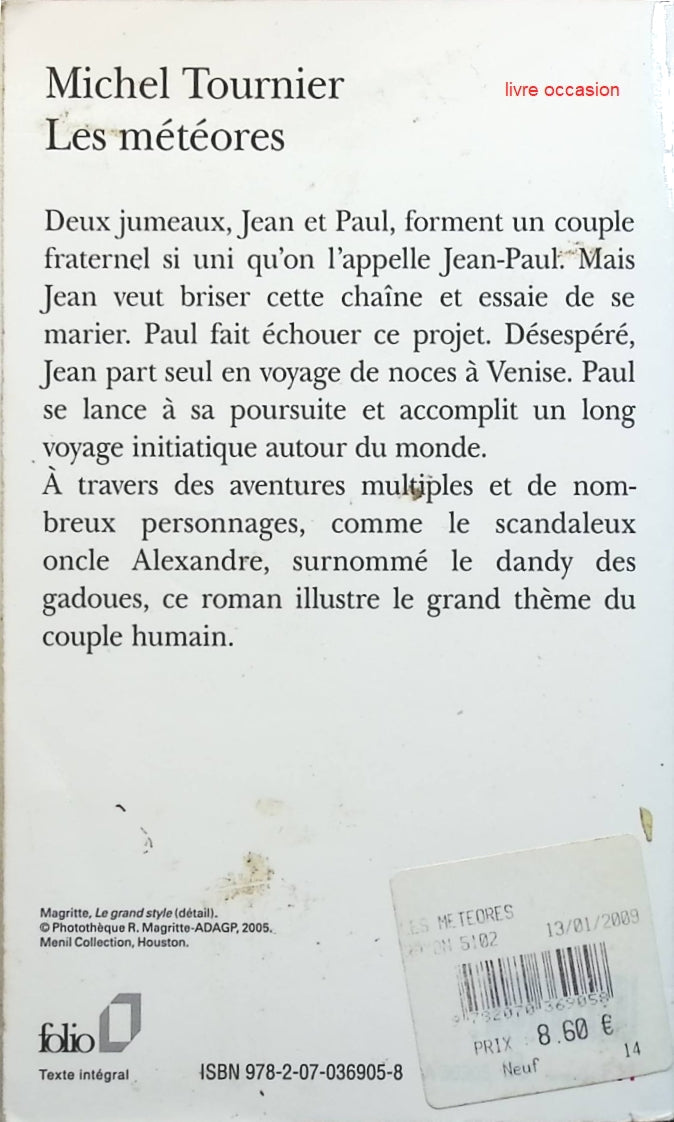 Les météores - Michel Tournier - Livre