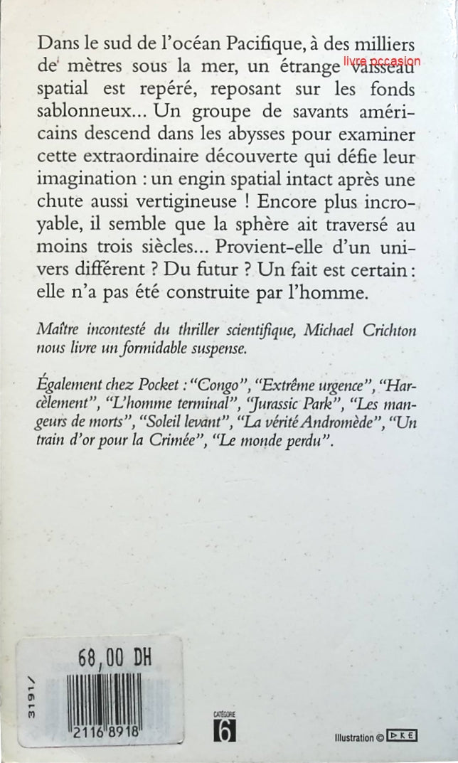 Sphère - Michael Crichton - Livre