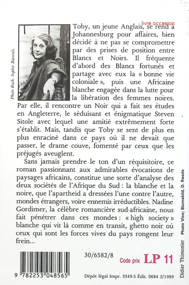 Un monde d'étrangers - Nadine Gordimer - Livre