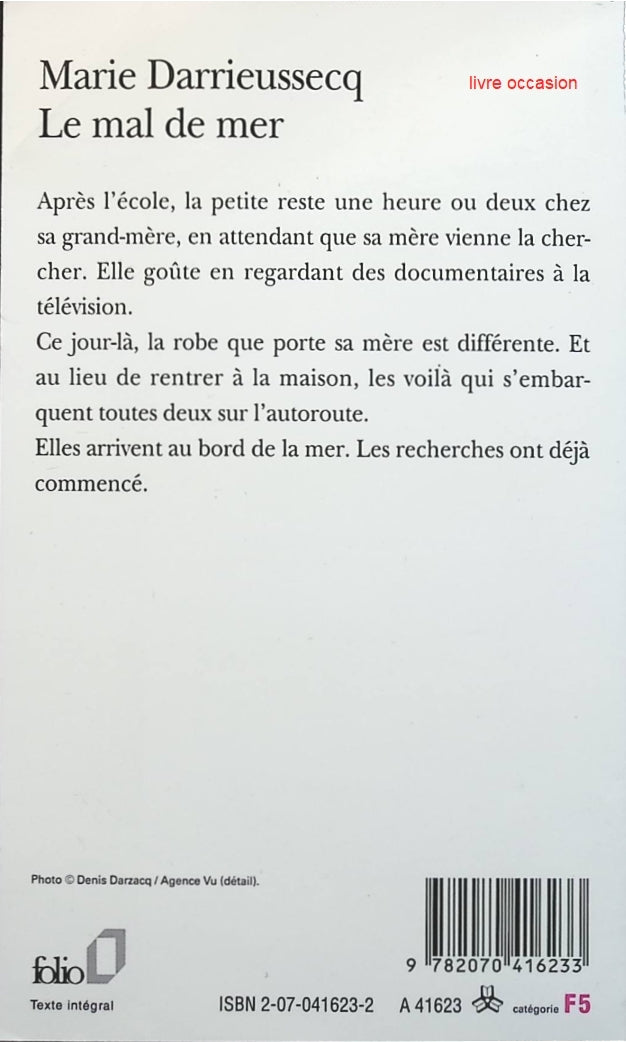 Le mal de mer - Marie Darrieussecq - Livre