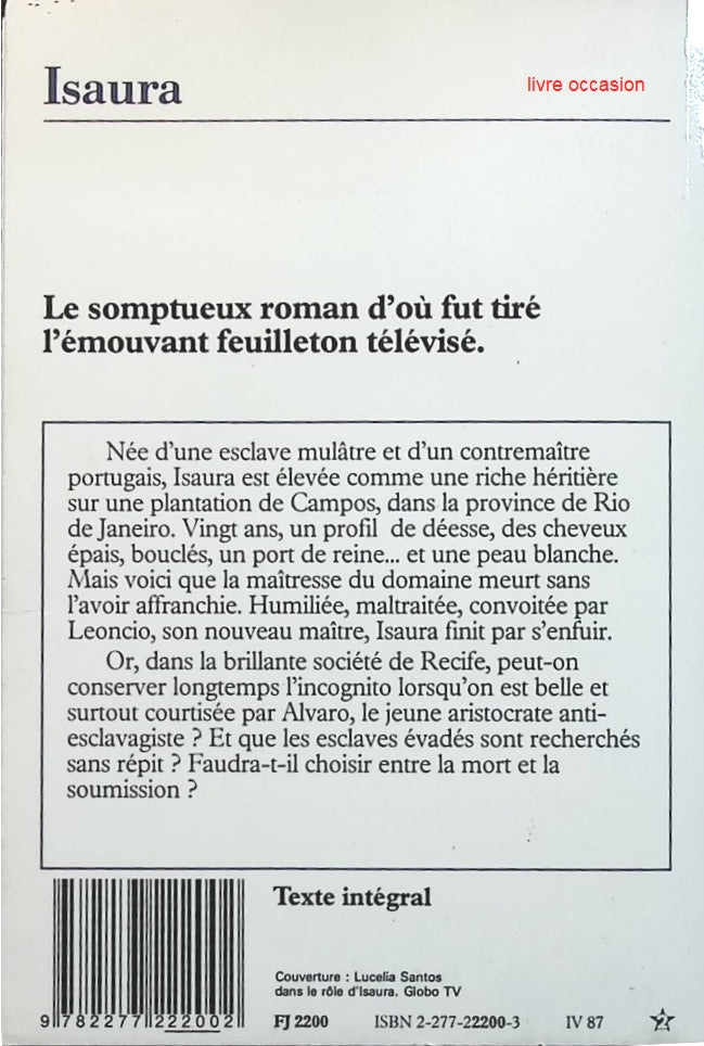 L'esclave isaura - Bernardo Guimarães - Livre