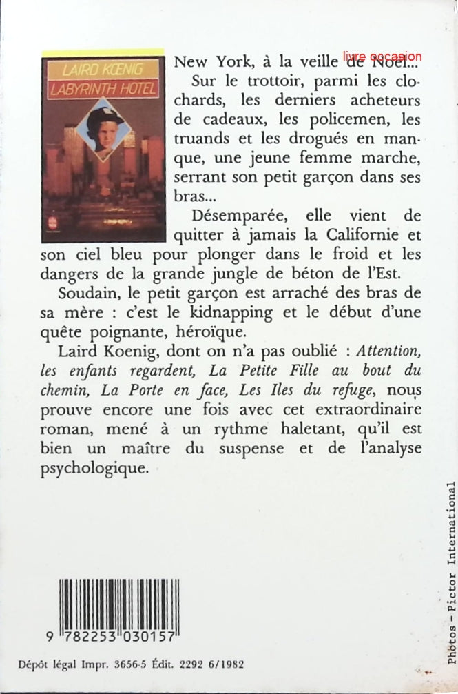 Labyrinth Hotel - Laird Koenig - Livre