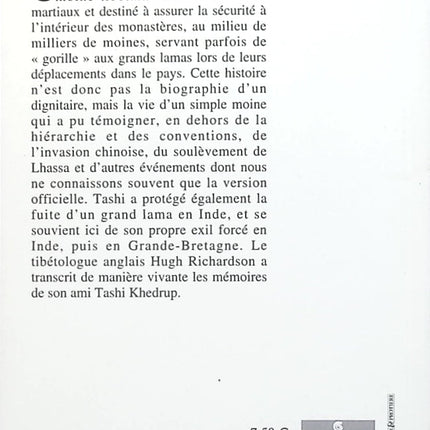 Mémoires d'un moine aventurier tibétain - Tashi Khedrup - Livre