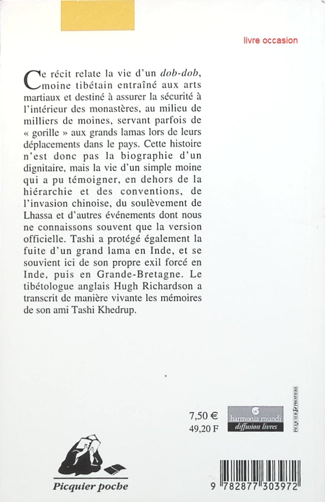 Mémoires d'un moine aventurier tibétain - Tashi Khedrup - Livre