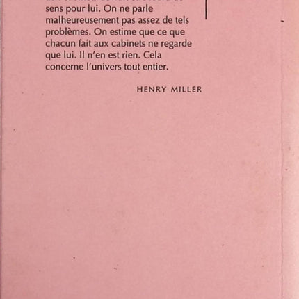 Lire aux cabinets - Henry Miller - Livre