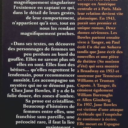 Plaisirs paisibles - Jane Bowles - Livre