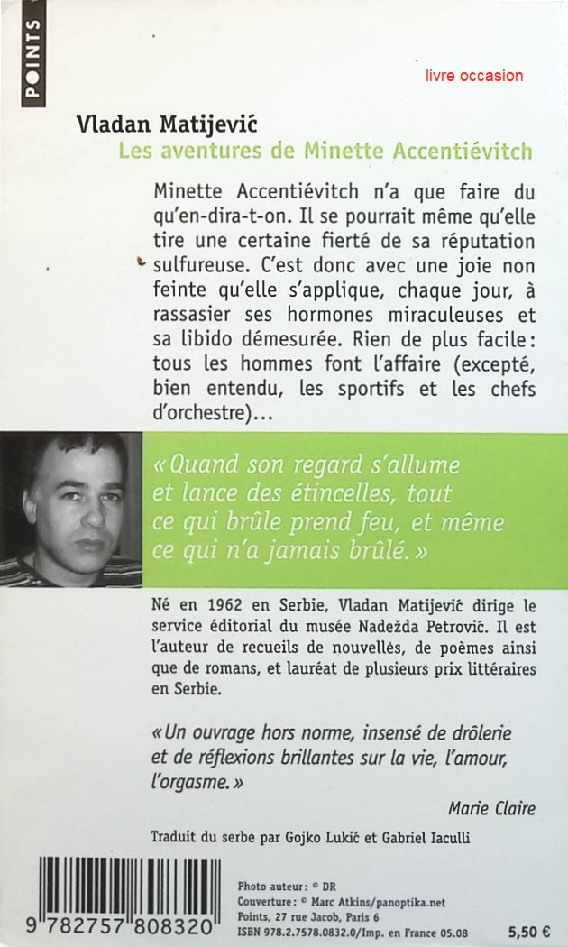 Les aventures de Minette Accentiévitch - Vladan Matijevic - Livre