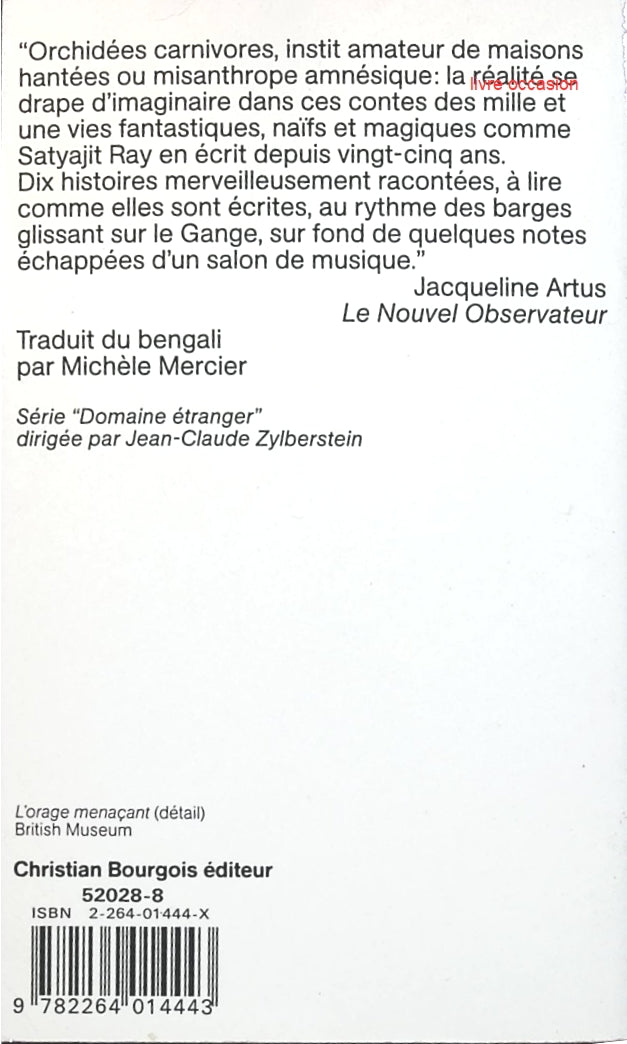 Autres Nouvelles du Bengale - Satyajit Ray - Livre