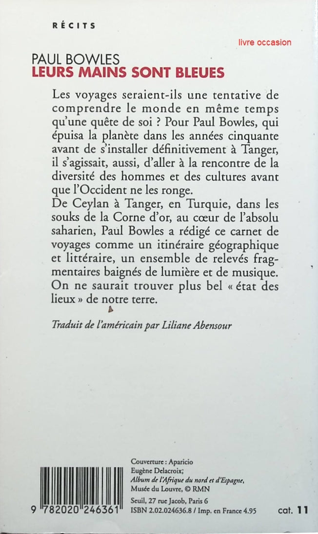 Leurs mains sont bleues - Paul Bowles - Livre