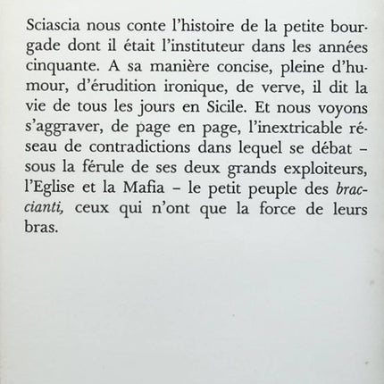 Les paroisses de Regalpetra - Leonardo Sciascia - Livre