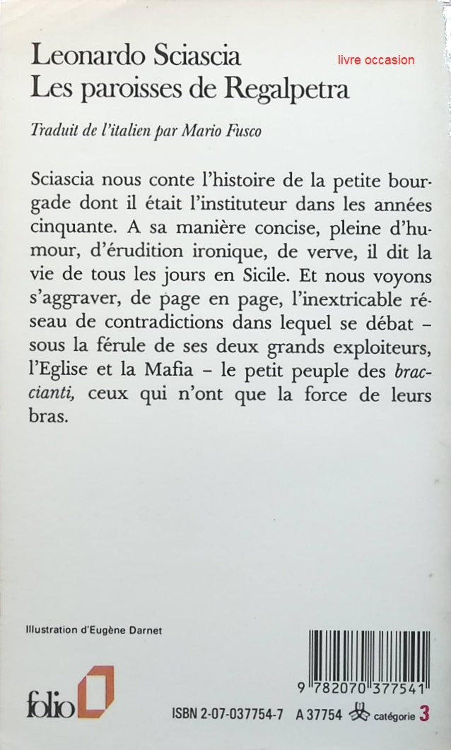 Les paroisses de Regalpetra - Leonardo Sciascia - Livre